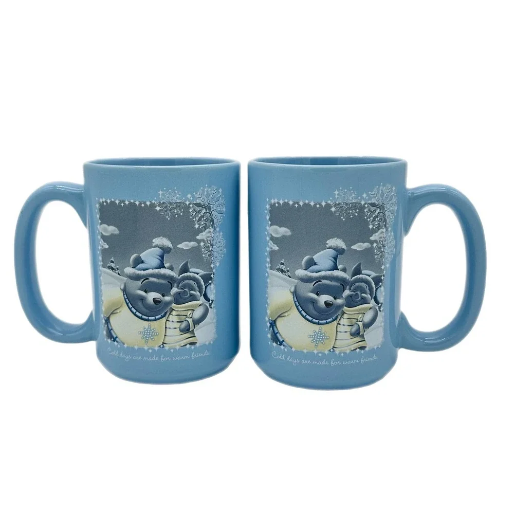 Vintage Mug Set Winnie the Pooh Friendship Winnie the Pooh Mug Hot Cocoa Mugs - Picture 2 of 7